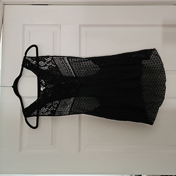 Free People black lace tank - Picture 1 of 10
